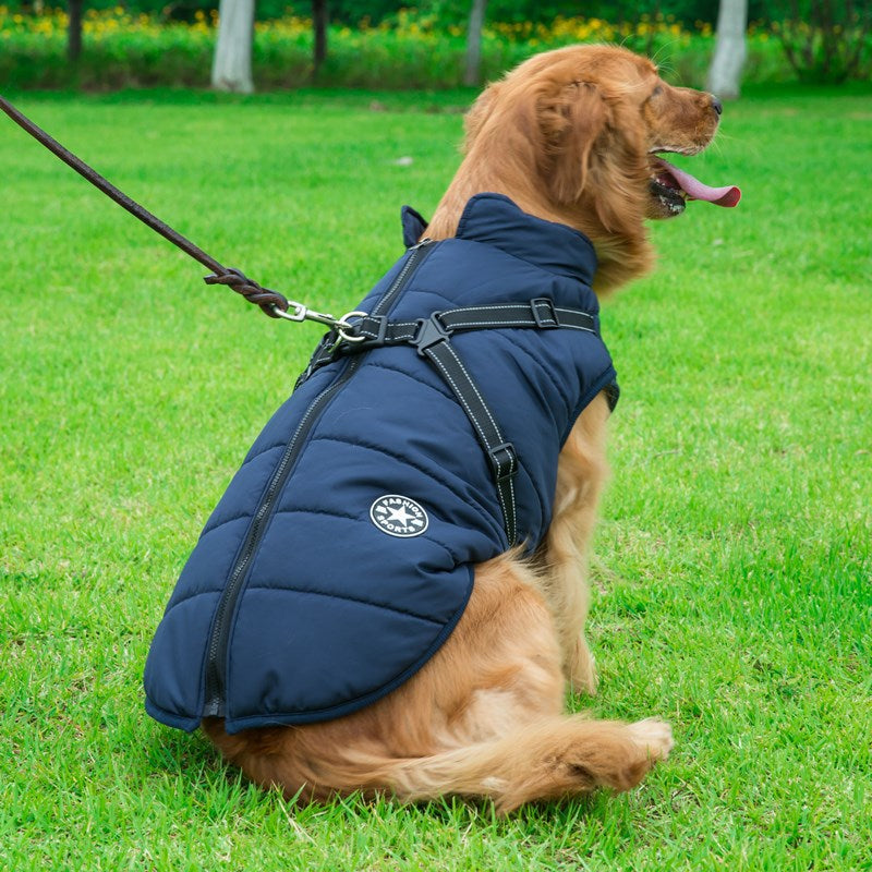 Dogostyle© Wasserabweisende Hundejacke mit integriertem Geschirr