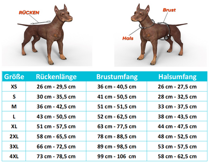 Dogostyle© Wasserabweisende Hundejacke mit integriertem Geschirr